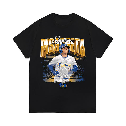 Pittsburgh - NCAA Baseball : Sebastian Pisacreta - Collage Comfort Colors T-Shirt-0