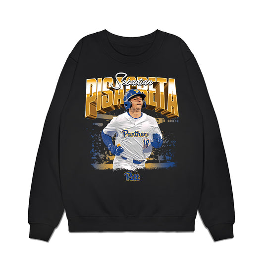Pittsburgh - NCAA Baseball : Sebastian Pisacreta - Collage Premium Crewneck Sweatshirt-0