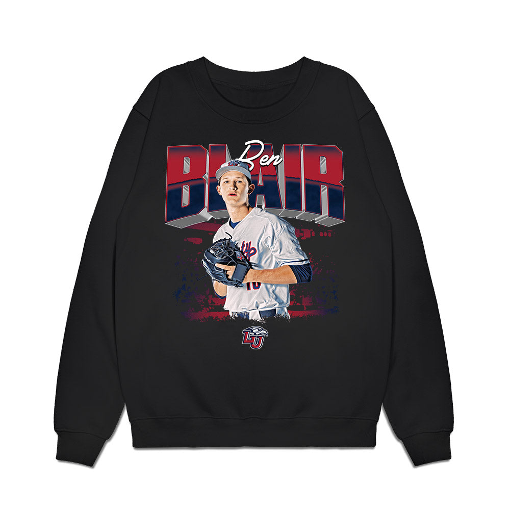 Liberty - NCAA Baseball : Ben Blair - Collage Premium Crewneck Sweatshirt-0