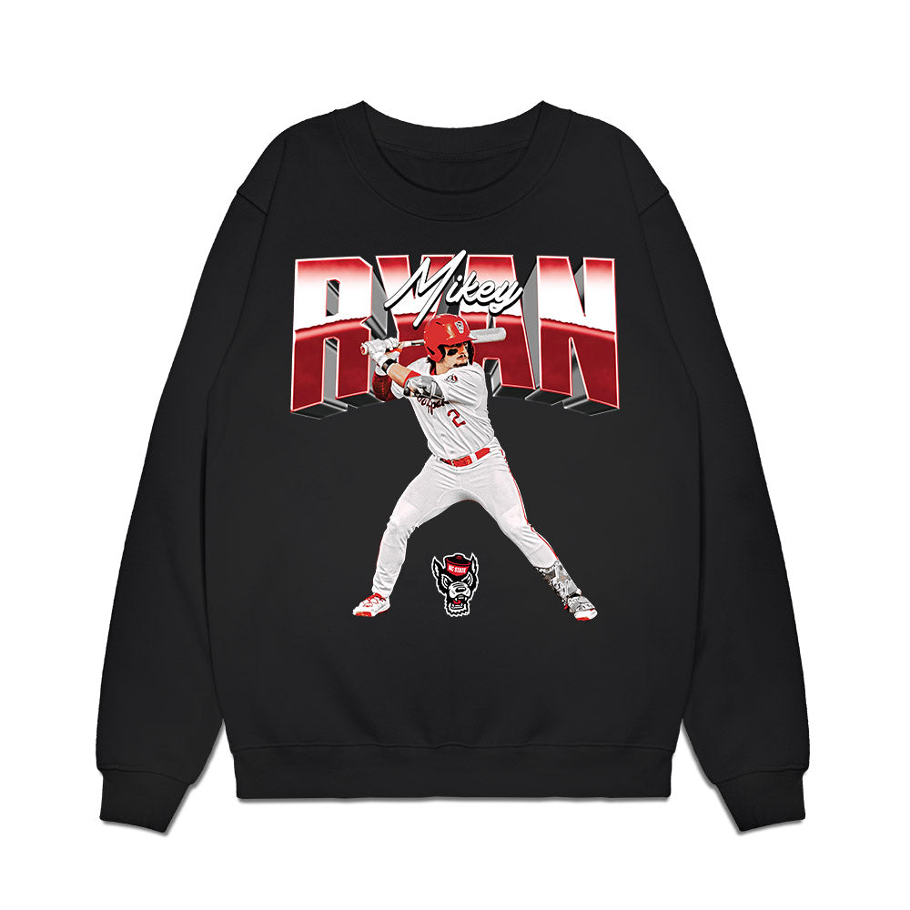 NC State - NCAA Baseball : Mikey Ryan - Collage Premium Crewneck Sweatshirt-0
