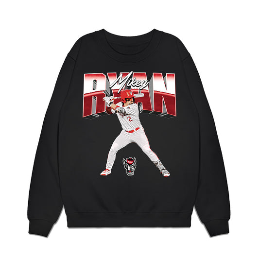 NC State - NCAA Baseball : Mikey Ryan - Collage Premium Crewneck Sweatshirt-0