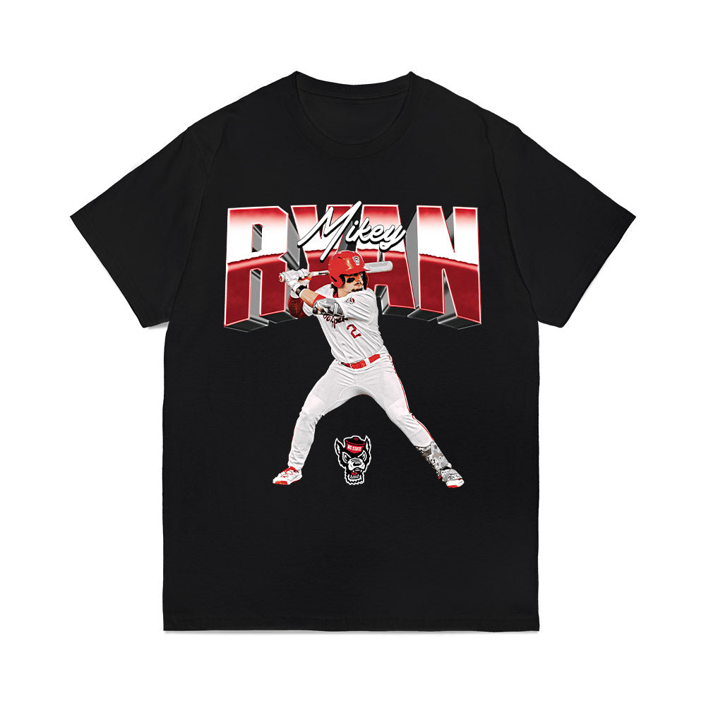 NC State - NCAA Baseball : Mikey Ryan - Collage Comfort Colors T-Shirt-0