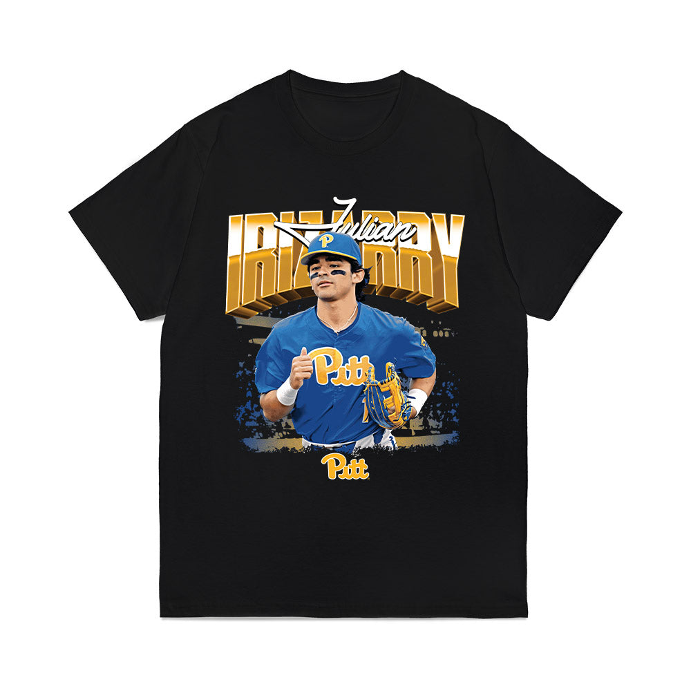 Pittsburgh - NCAA Baseball : Julian Irizarry - Collage Comfort Colors T-Shirt-0