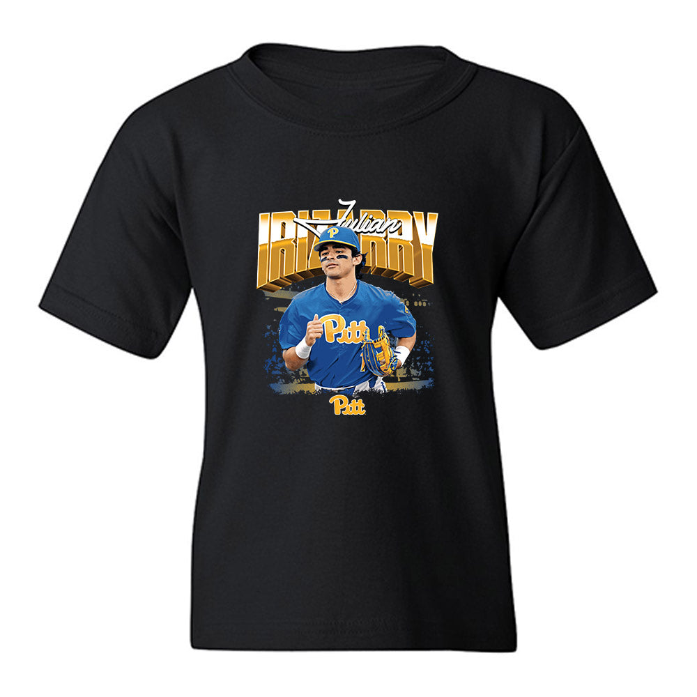 Pittsburgh - NCAA Baseball : Julian Irizarry - Collage Youth T-Shirt-0