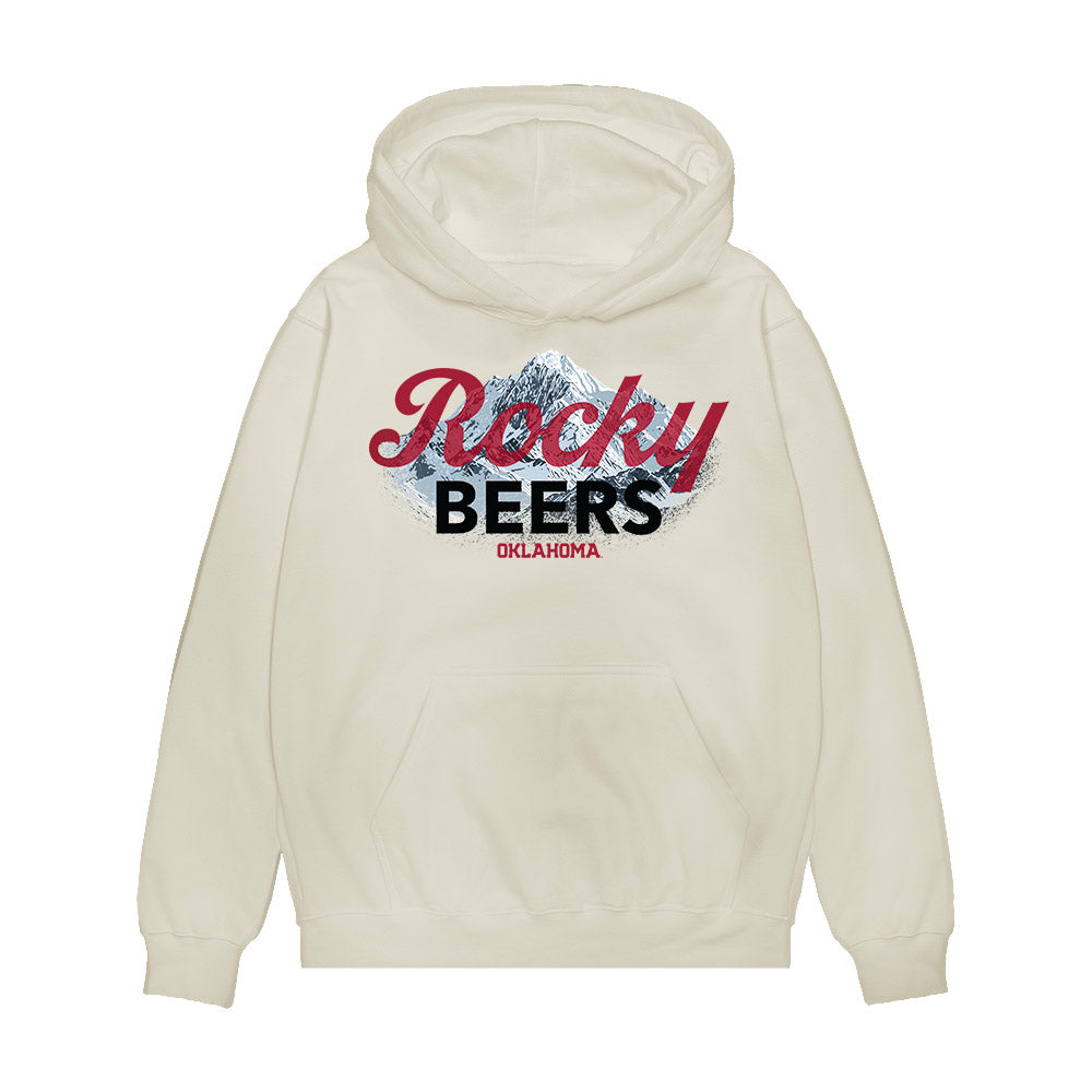 Oklahoma - NCAA Football : Rocky Beers - Graphic Premium Hooded Sweatshirt-0