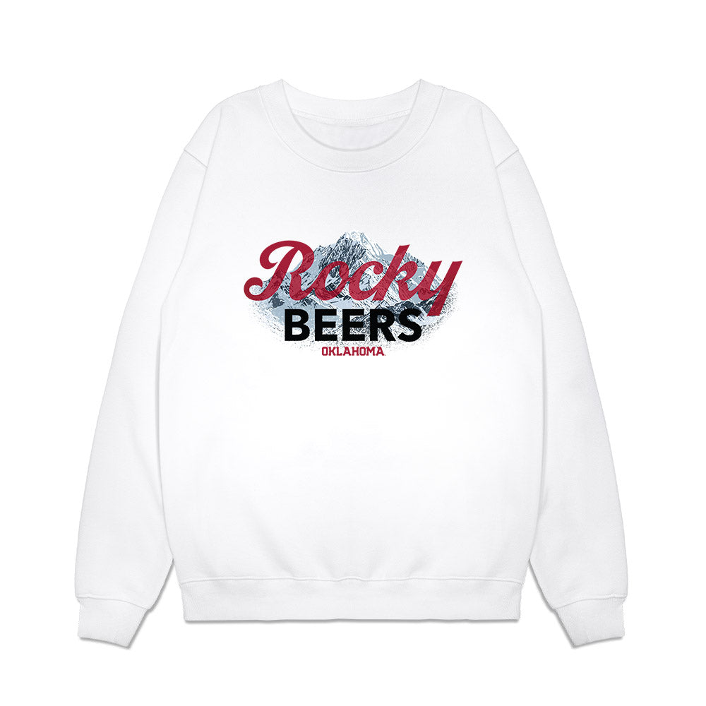 Oklahoma - NCAA Football : Rocky Beers - Graphic Premium Crewneck Sweatshirt-0
