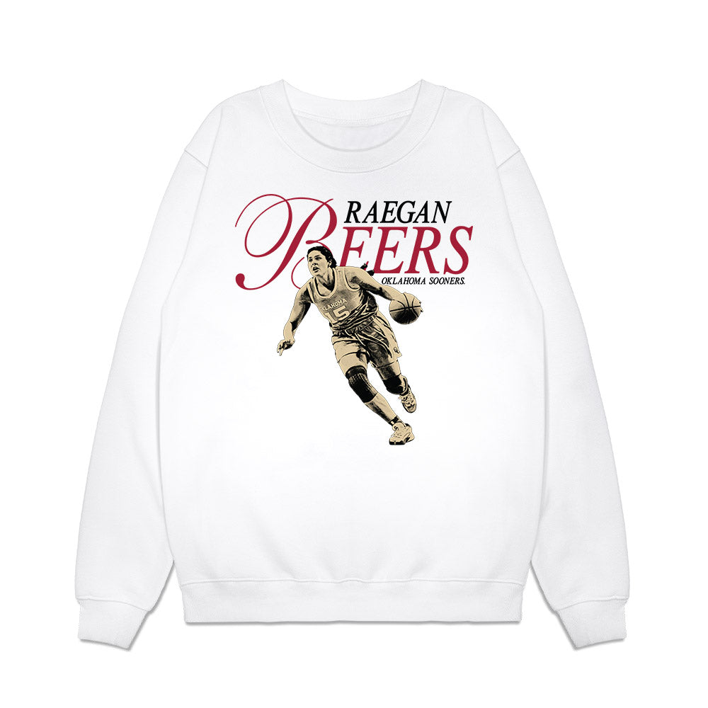 Oklahoma - NCAA Women's Basketball : Raegan Beers - Legacy Premium Crewneck Sweatshirt-0
