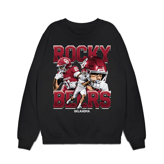 Oklahoma - NCAA Football : Rocky Beers - Collage Premium Crewneck Sweatshirt-0