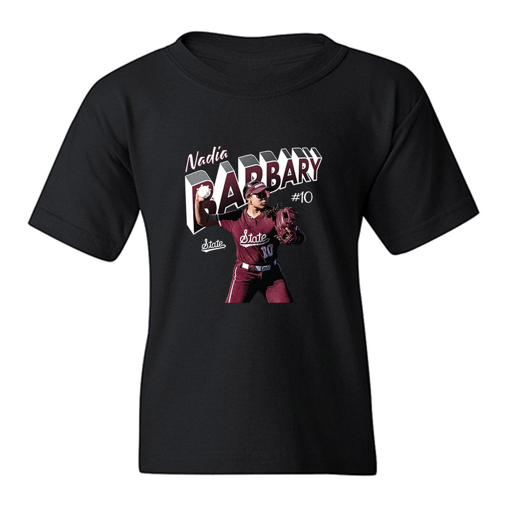 Mississippi State - NCAA Softball : Nadia Barbary - Collage Youth T-Shirt-0