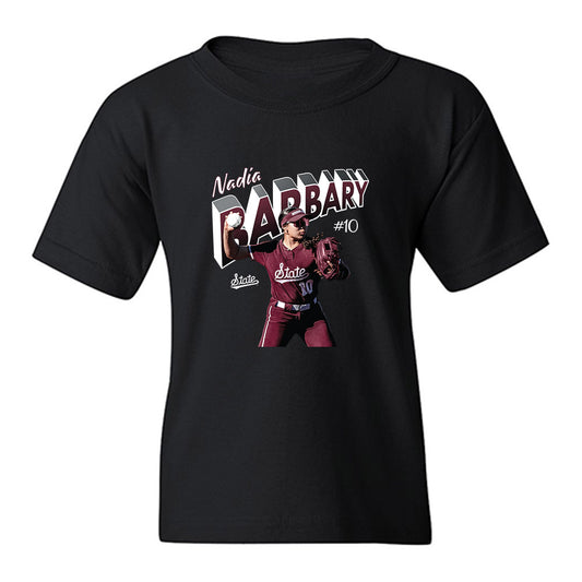 Mississippi State - NCAA Softball : Nadia Barbary - Collage Youth T-Shirt-0