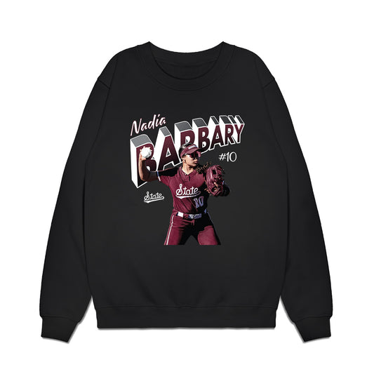 Mississippi State - NCAA Softball : Nadia Barbary - Collage Premium Crewneck Sweatshirt-0