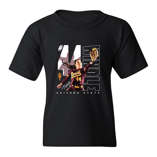 Arizona State - NCAA Softball : Tanya Windle - Collage Youth T-Shirt-0