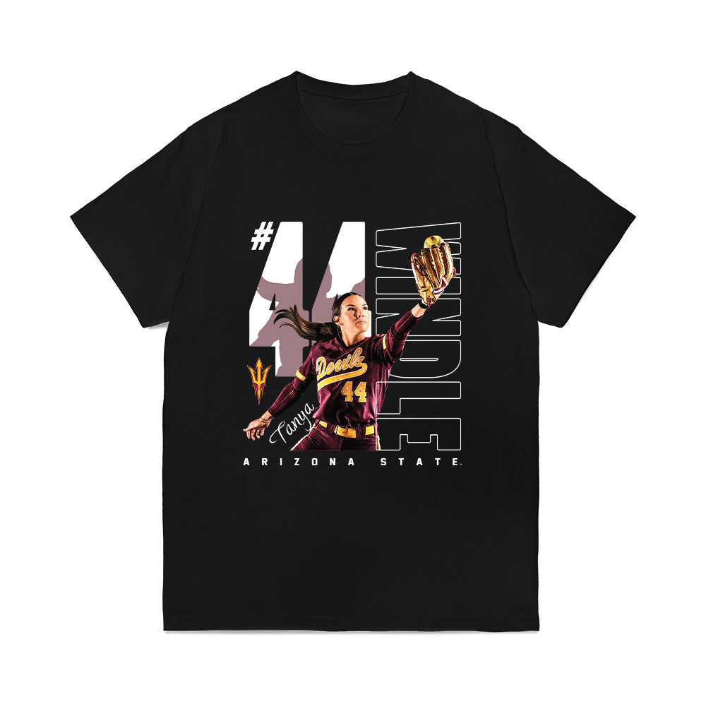 Arizona State - NCAA Softball : Tanya Windle - Collage Comfort Colors T-Shirt-0
