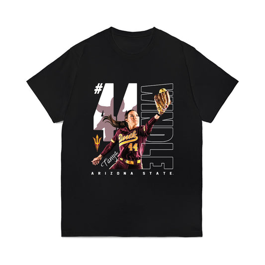 Arizona State - NCAA Softball : Tanya Windle - Collage Comfort Colors T-Shirt-0