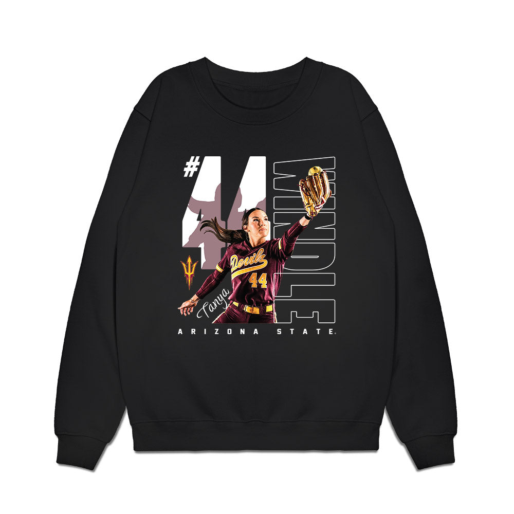 Arizona State - NCAA Softball : Tanya Windle - Collage Premium Crewneck Sweatshirt-0