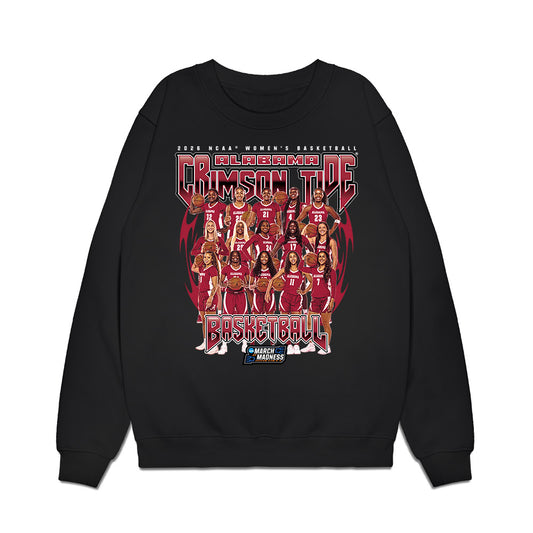 Alabama - NCAA Women's Basketball : NCAA® March Madness® 2026 Team Collage Premium Crewneck Sweatshirt-0