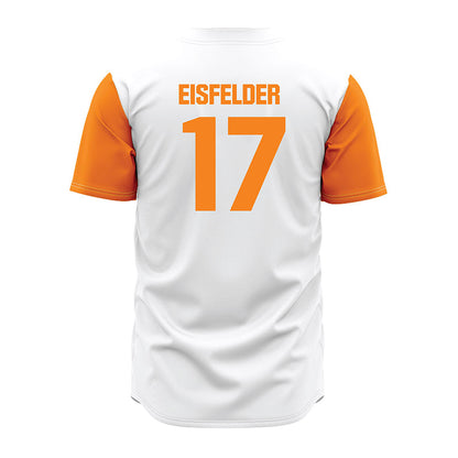 Tennessee - NCAA Baseball : Nathan Eisfelder - White Jersey-1