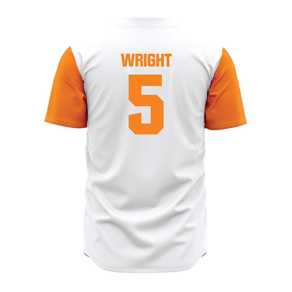 Tennessee - NCAA Baseball : Garrett Wright - White Jersey-1