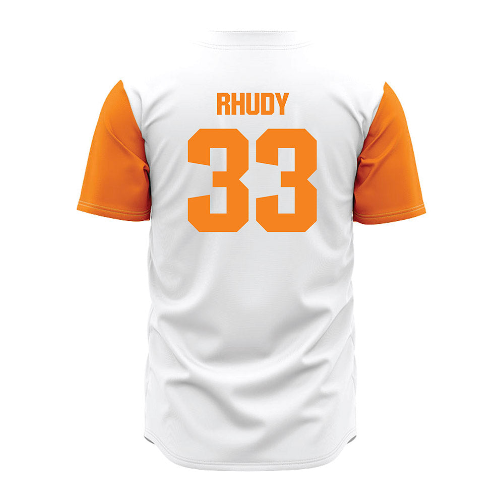 Tennessee - NCAA Baseball : Bo Rhudy - White Jersey-1