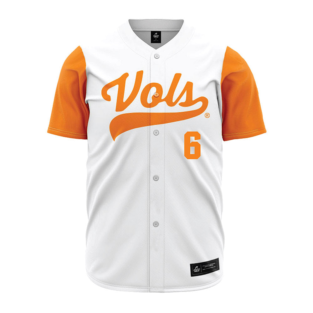 Tennessee - NCAA Baseball : Brady Frederick - White Jersey-0