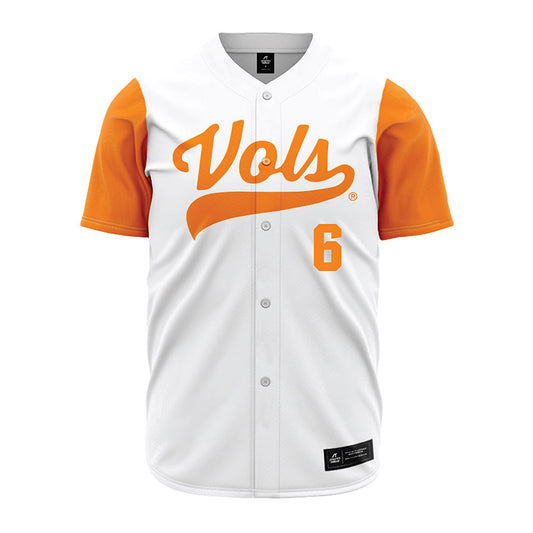 Tennessee - NCAA Baseball : Brady Frederick - White Jersey-0