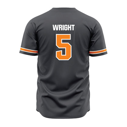 Tennessee - NCAA Baseball : Garrett Wright - Grey Jersey-1