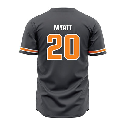 Tennessee - NCAA Baseball : Tyler Myatt - Grey Jersey-1