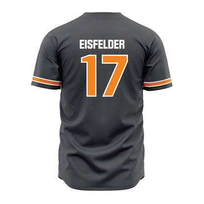 Tennessee - NCAA Baseball : Nathan Eisfelder - Grey Jersey-1