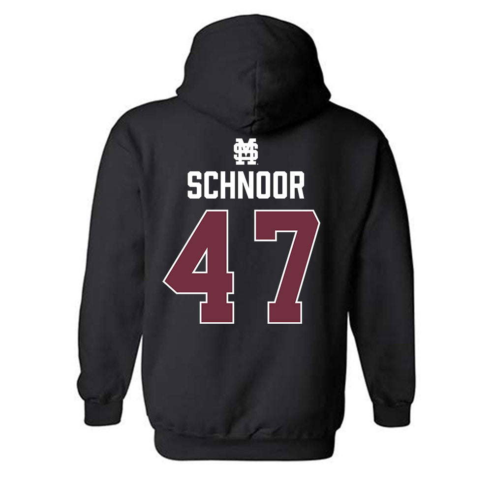 Mississippi State - NCAA Baseball : JT Schnoor - Classic Shersey Hooded Sweatshirt-1