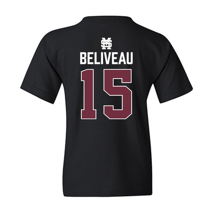 Mississippi State - NCAA Baseball : Tanner Beliveau - Classic Shersey Youth T-Shirt-1
