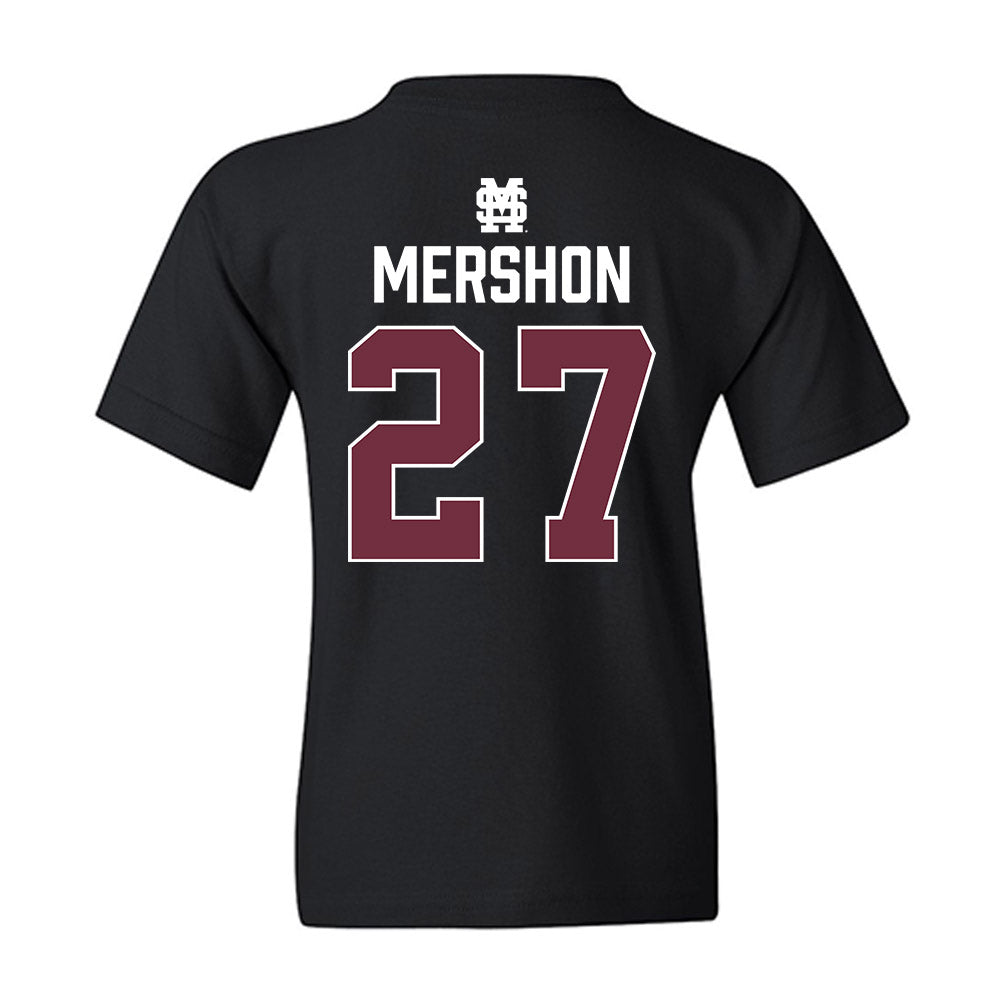 Mississippi State - NCAA Baseball : Peter Mershon - Classic Shersey Youth T-Shirt-1