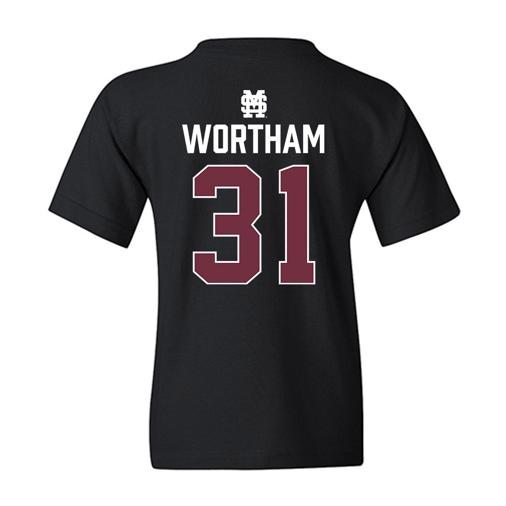 Mississippi State - NCAA Baseball : Charlie Wortham - Classic Shersey Youth T-Shirt-1