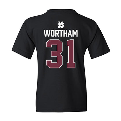 Mississippi State - NCAA Baseball : Charlie Wortham - Classic Shersey Youth T-Shirt-1