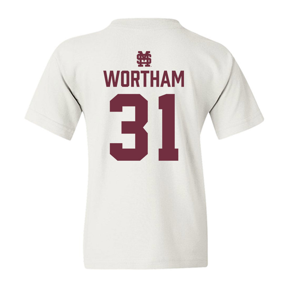 Mississippi State - NCAA Baseball : Charlie Wortham - Classic Shersey Youth T-Shirt-1