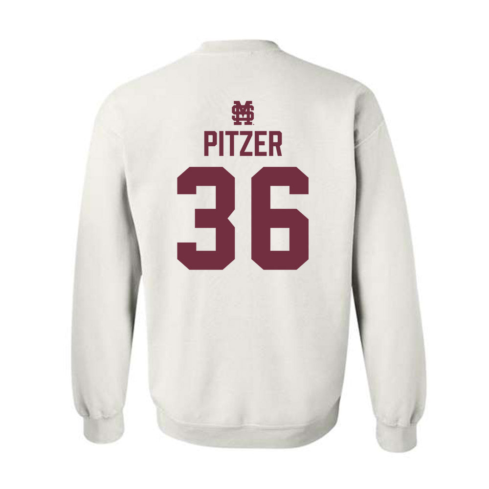Mississippi State - NCAA Baseball : Tyler Pitzer - Classic Shersey Crewneck Sweatshirt-1