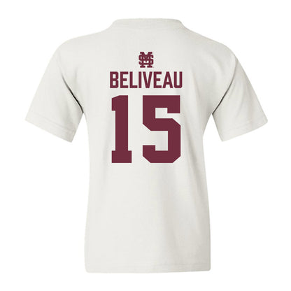 Mississippi State - NCAA Baseball : Tanner Beliveau - Classic Shersey Youth T-Shirt-1