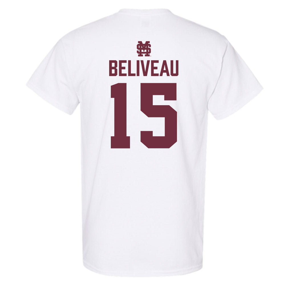 Mississippi State - NCAA Baseball : Tanner Beliveau - Classic Shersey T-Shirt-1
