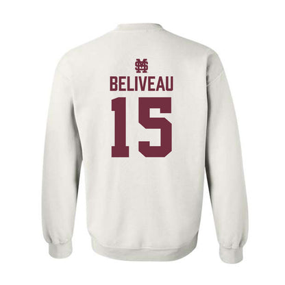 Mississippi State - NCAA Baseball : Tanner Beliveau - Classic Shersey Crewneck Sweatshirt-1