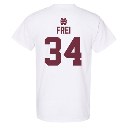 Mississippi State - NCAA Baseball : Gehrig Frei - Classic Shersey T-Shirt-1