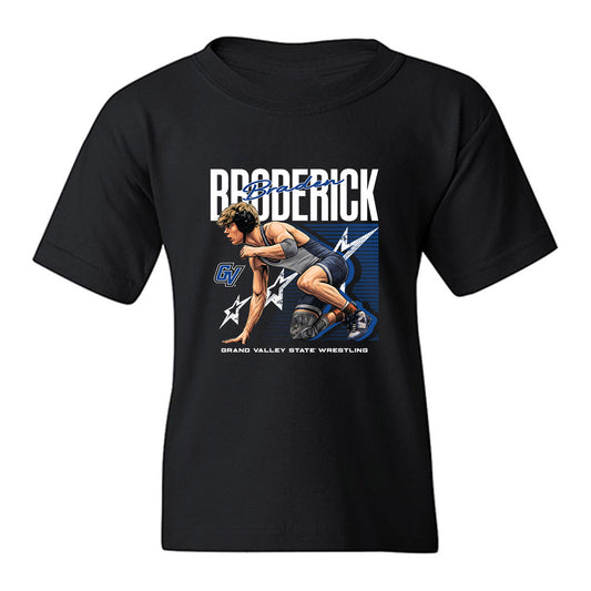 Grand Valley - NCAA Wrestling : Braden Broderick - Collage Youth T-Shirt-0
