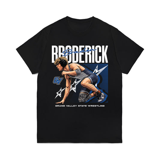 Grand Valley - NCAA Wrestling : Braden Broderick - Collage Comfort Colors T-Shirt-0