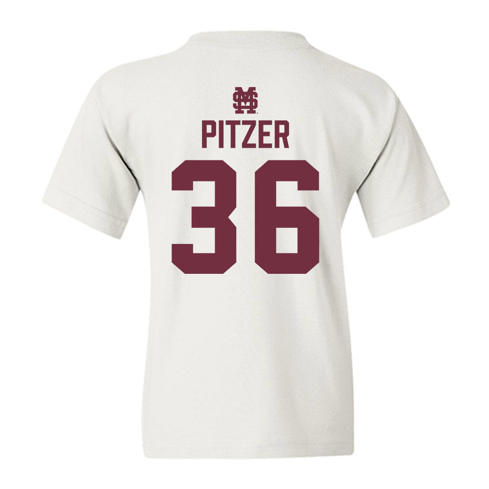 Mississippi State - NCAA Baseball : Tyler Pitzer - Classic Shersey Youth T-Shirt-1