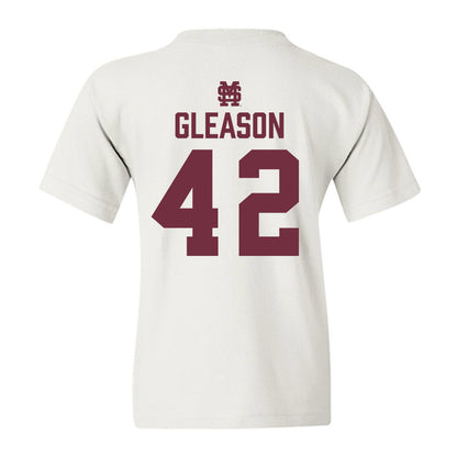 Mississippi State - NCAA Baseball : Jack Gleason - Classic Shersey Youth T-Shirt-1