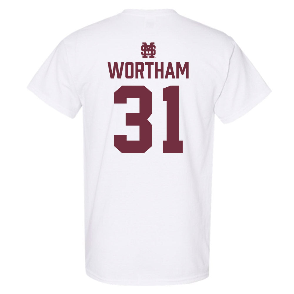 Mississippi State - NCAA Baseball : Charlie Wortham - Classic Shersey T-Shirt-1