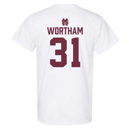 Mississippi State - NCAA Baseball : Charlie Wortham - Classic Shersey T-Shirt-1