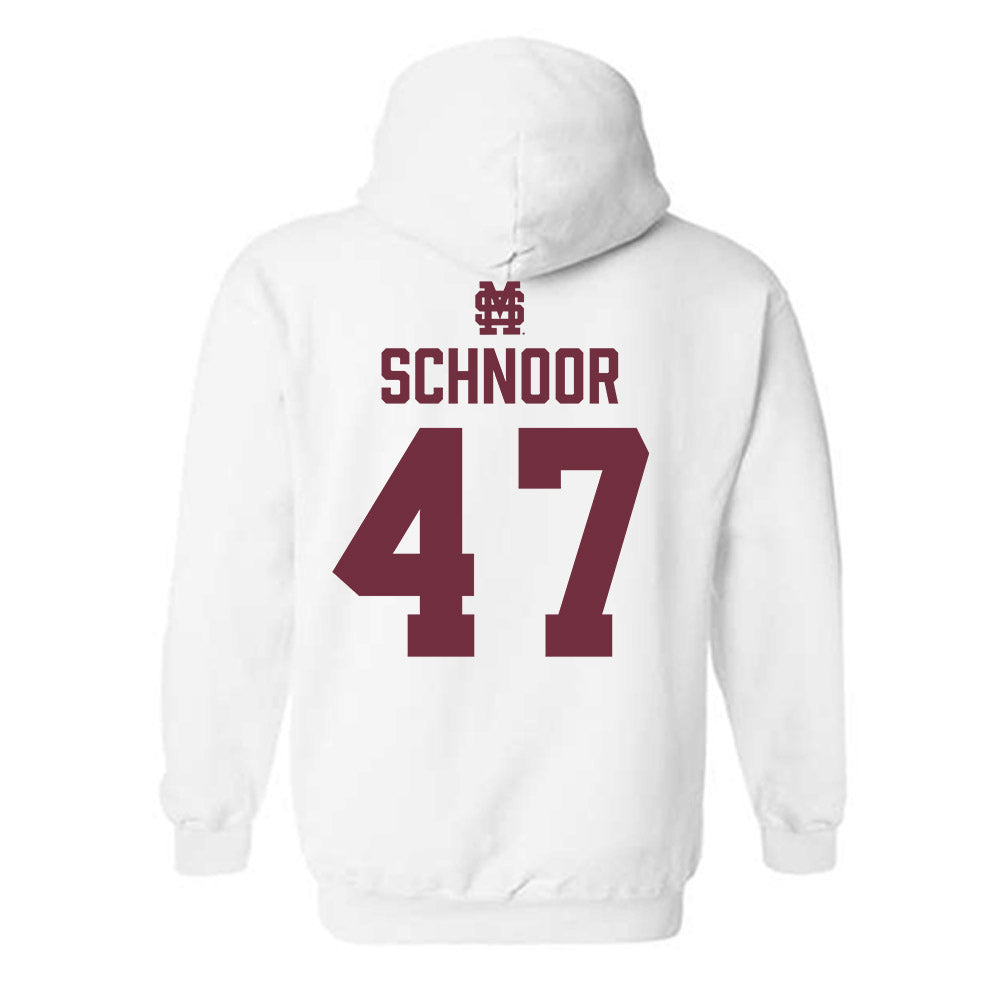 Mississippi State - NCAA Baseball : JT Schnoor - Classic Shersey Hooded Sweatshirt-1