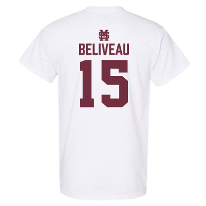 Mississippi State - NCAA Baseball : Tanner Beliveau - Classic Shersey T-Shirt-1