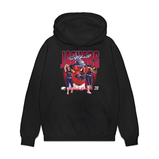 South Alabama - NCAA Softball : Virginia Mambelli - Collage Premium Hooded Sweatshirt-0