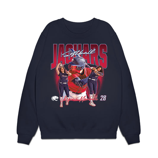 South Alabama - NCAA Softball : Virginia Mambelli - Collage Premium Crewneck Sweatshirt-0