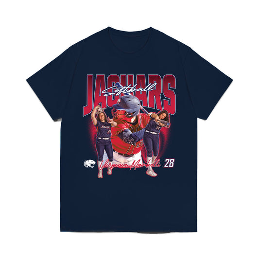 South Alabama - NCAA Softball : Virginia Mambelli - Collage Comfort Colors T-Shirt-0